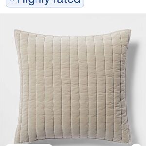 Target Quilted Decorative Pillow - Cream. This is for two Euro shams